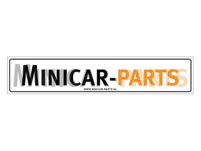 Klistermärke Stötfångare 'Minicar-Parts'